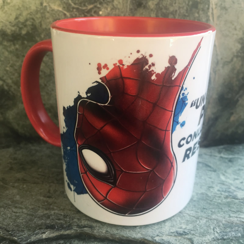 Taza super héroes personalizada con su nombre-juego famoso-Spiderman
