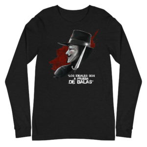 Camiseta manga larga V de Vendetta